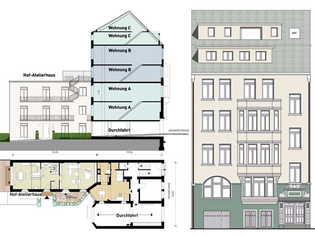 Genius Loci Baukultur Projekt Mehrfamilienhaus Planung